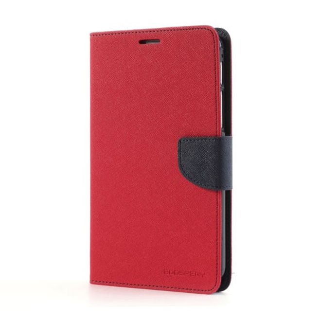 Goospery - Samsung Galaxy Tab 3 7.0 Hülle - Tablet Bookcover - Fancy Diary Series - rot/navy