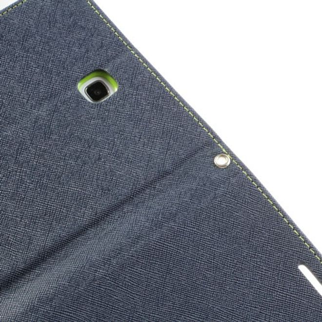Goospery - Samsung Galaxy Tab 3 7.0 Hülle - Tablet Bookcover - Fancy Diary Series - navy/lime