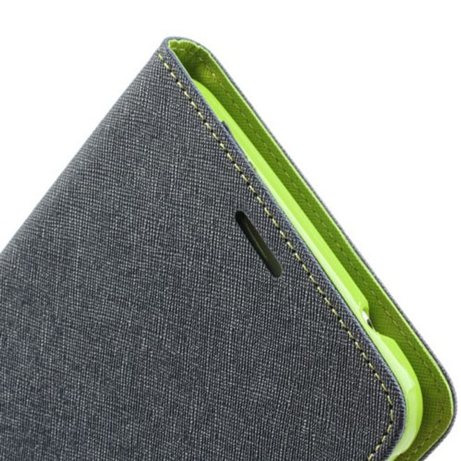 Goospery - Samsung Galaxy Tab 3 7.0 Hülle - Tablet Bookcover - Fancy Diary Series - navy/lime