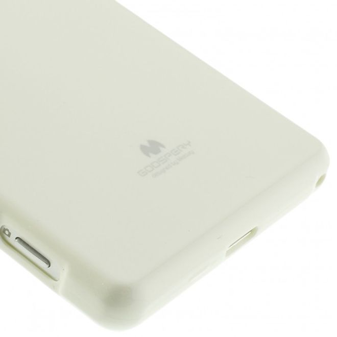 Goospery - Sony Xperia Z2 Handy Hülle - TPU Soft Case - Pearl Jelly Series - weiss