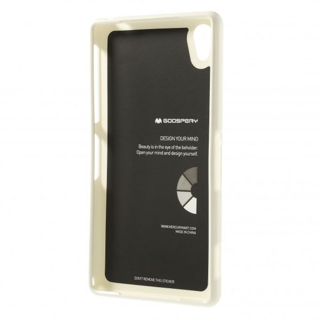 Goospery - Sony Xperia Z2 Handy Hülle - TPU Soft Case - Pearl Jelly Series - weiss