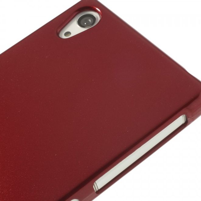 Goospery - Sony Xperia Z2 Handy Hülle - TPU Soft Case - Pearl Jelly Series - rot
