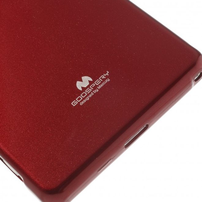 Goospery - Sony Xperia Z2 Handy Hülle - TPU Soft Case - Pearl Jelly Series - rot