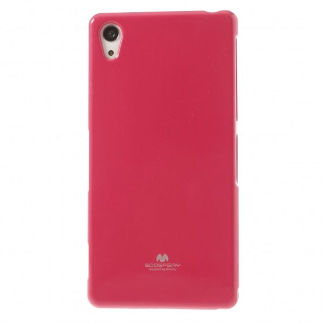 Goospery - Sony Xperia Z2 Handy Hülle - TPU Soft Case - Pearl Jelly Series - pink