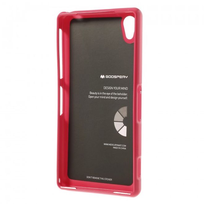 Goospery - Sony Xperia Z2 Handy Hülle - TPU Soft Case - Pearl Jelly Series - pink