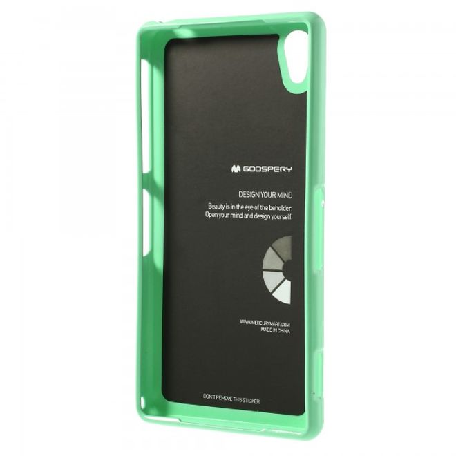 Goospery - Sony Xperia Z2 Handy Hülle - TPU Soft Case - Pearl Jelly Series - lime