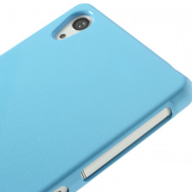 Goospery - Sony Xperia Z2 Handy Hülle - TPU Soft Case - Pearl Jelly Series - himmelblau