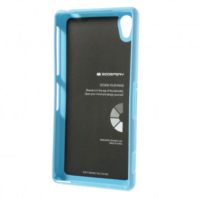 Goospery - Sony Xperia Z2 Handy Hülle - TPU Soft Case - Pearl Jelly Series - himmelblau