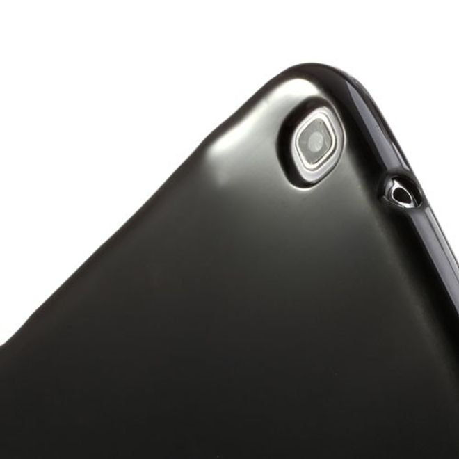 Samsung Galaxy Tab 3 8.0 Elastisches, glänzendes Plastik Case - schwarz