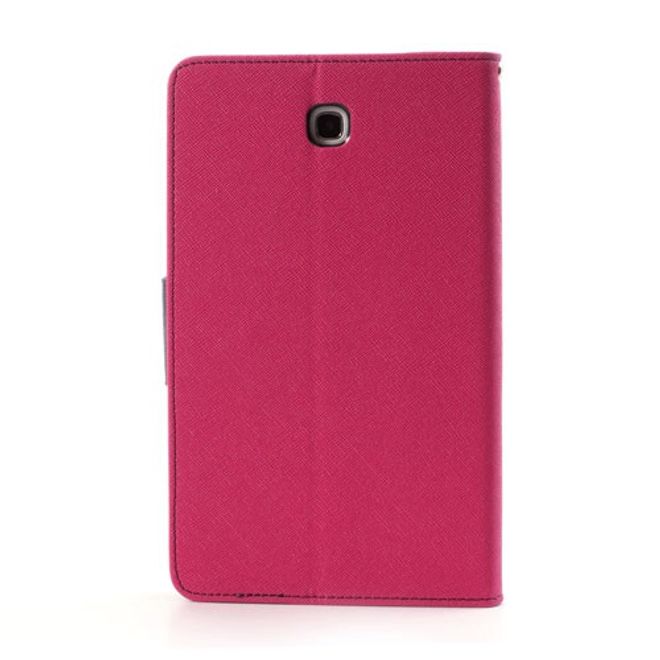 Goospery - Samsung Galaxy Tab 3 7.0 Hülle - Tablet Bookcover - Fancy Diary Series - pink/navy