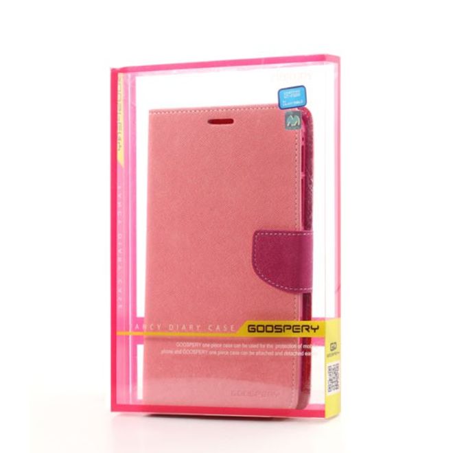 Goospery - Samsung Galaxy Tab 3 7.0 Hülle - Tablet Bookcover - Fancy Diary Series - rosa/pink