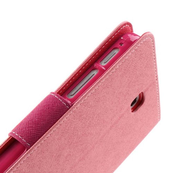 Goospery - Samsung Galaxy Tab 3 7.0 Hülle - Tablet Bookcover - Fancy Diary Series - rosa/pink