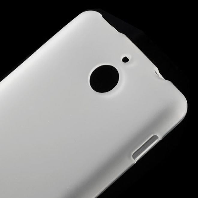 Sony Xperia E1 Elastisches, mattes Plastik Case - weiss
