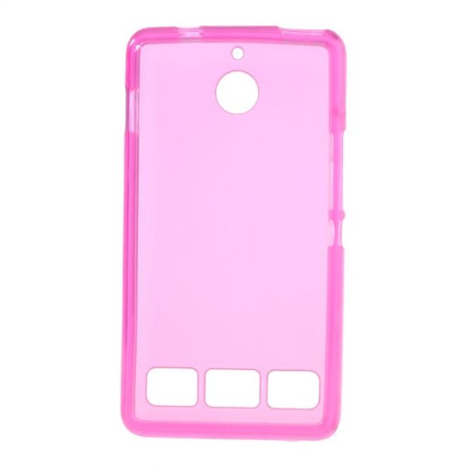 Sony Xperia E1 Elastisches, mattes Plastik Case - rosa