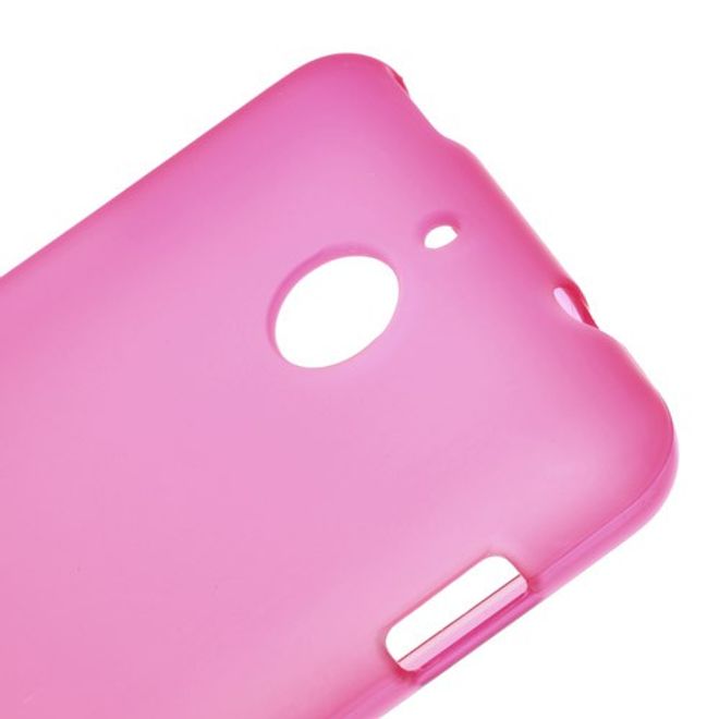 Sony Xperia E1 Elastisches, mattes Plastik Case - rosa