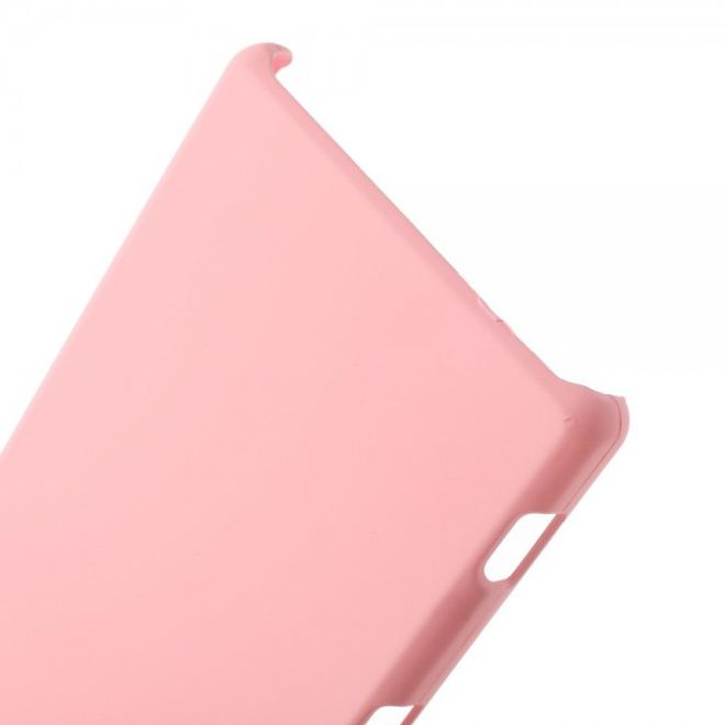 Sony Xperia M2 Gummiertes Hart Plastik Case - pink