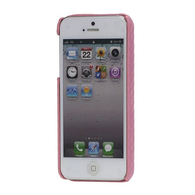 iPhone SE/5S/5 Carbon Hart Plastik Case - pink