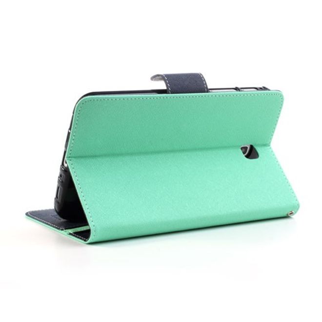 Goospery - Samsung Galaxy Tab 3 7.0 Hülle - Tablet Bookcover - Fancy Diary Series - mint/navy