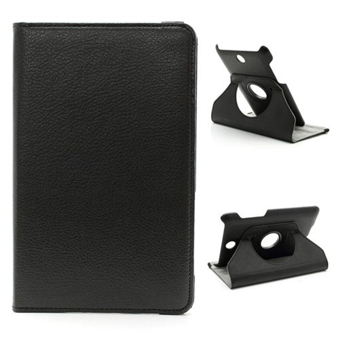Asus Fonepad (ME371) Leder Case mit Litchimuster und Standfunktion - schwarz