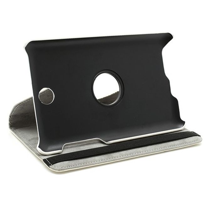 Asus Fonepad (ME371) Leder Case mit Litchimuster und Standfunktion - weiss