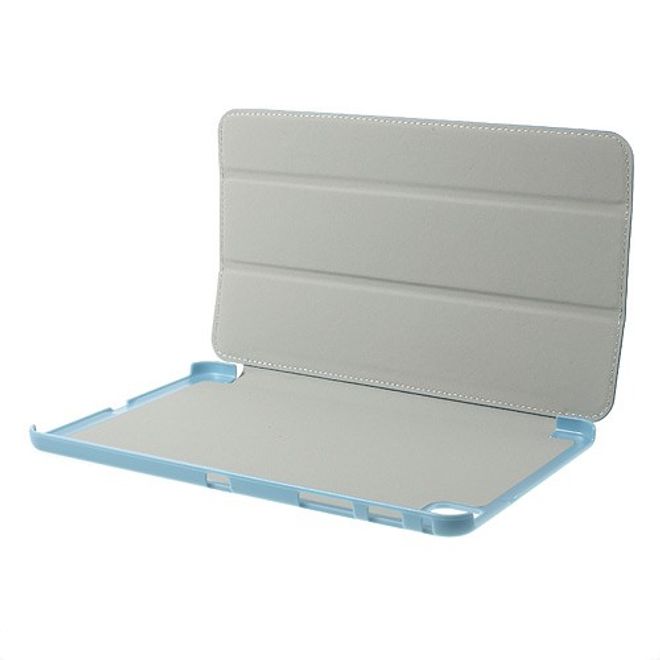 Samsung Galaxy Tab Pro 8.4 Leder Case mit seidenartiger Oberfläche - hellblau
