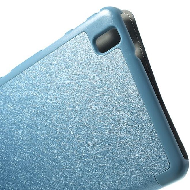 Samsung Galaxy Tab Pro 8.4 Leder Case mit seidenartiger Oberfläche - hellblau