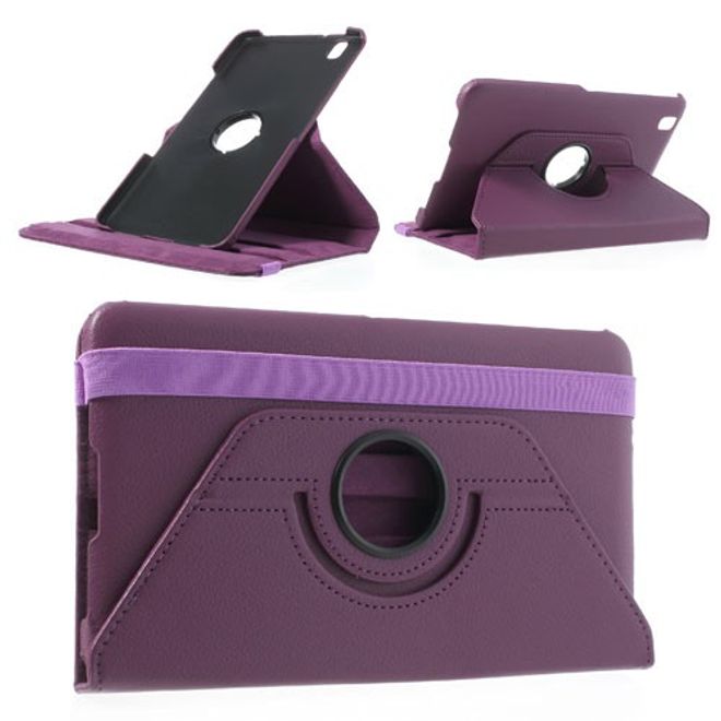 Samsung Galaxy Tab Pro 8.4 Leder Case mit Litchimuster - purpur