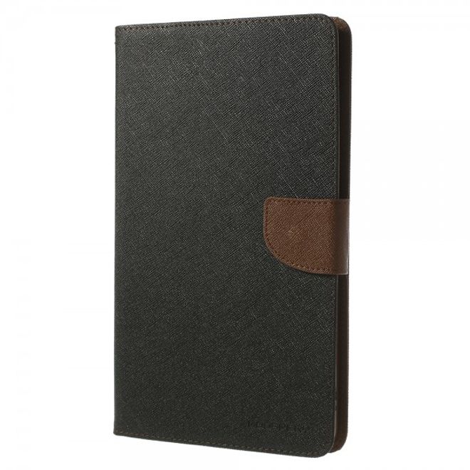 Goospery - Samsung Galaxy Tab Pro 8.4 Hülle - Tablet Bookcover - Fancy Diary Series - schwarz/braun