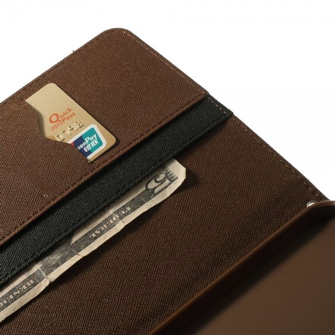 Goospery - Samsung Galaxy Tab Pro 8.4 Hülle - Tablet Bookcover - Fancy Diary Series - schwarz/braun