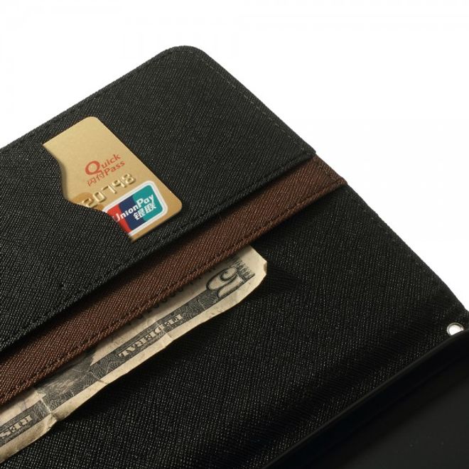 Goospery - Samsung Galaxy Tab Pro 8.4 Hülle - Tablet Bookcover - Fancy Diary Series - braun/schwarz