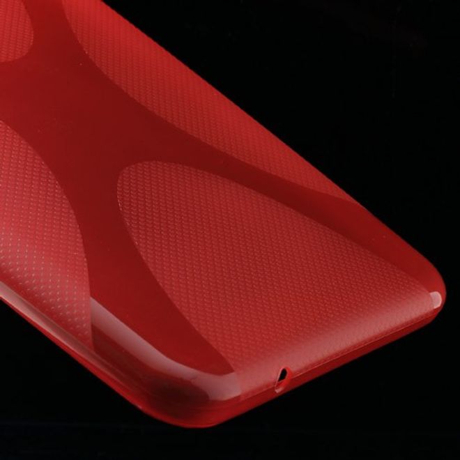 Samsung Galaxy Tab 3 7.0 Lite Elastisches Plastik Case X-Shape - rot