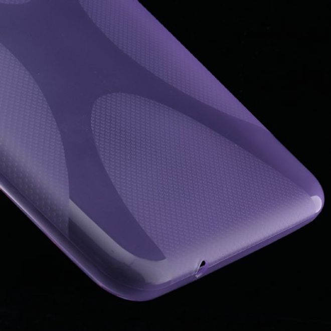 Samsung Galaxy Tab 3 7.0 Lite Elastisches Plastik Case X-Shape - purpur
