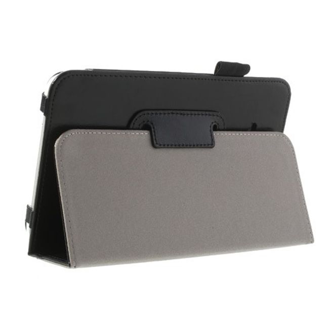 Samsung Galaxy Tab 3 7.0 Lite Crazy Horse Leder Case mit Standfunktion - schwarz