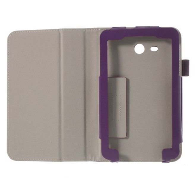 Samsung Galaxy Tab 3 7.0 Lite Crazy Horse Leder Case mit Standfunktion - purpur