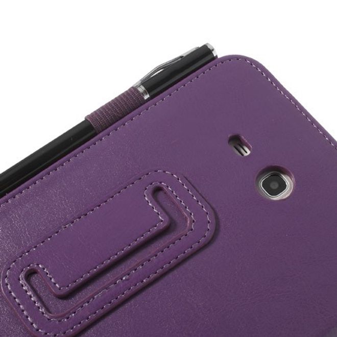 Samsung Galaxy Tab 3 7.0 Lite Crazy Horse Leder Case mit Standfunktion - purpur