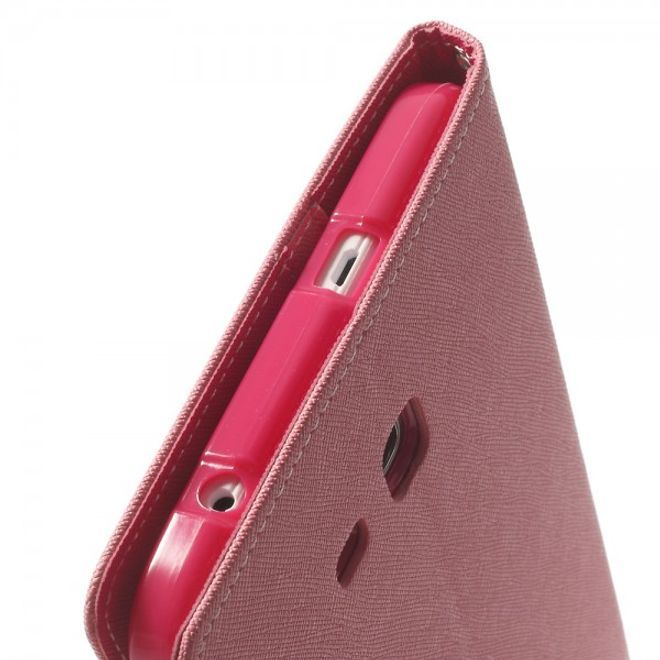 Goospery - Samsung Galaxy Tab 3 7.0 Lite Hülle - Tablet Bookcover - Fancy Diary Series - rosa/pink