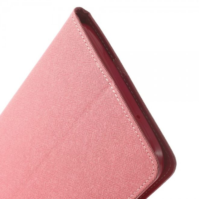 Goospery - Samsung Galaxy Tab 3 7.0 Lite Hülle - Tablet Bookcover - Fancy Diary Series - rosa/pink