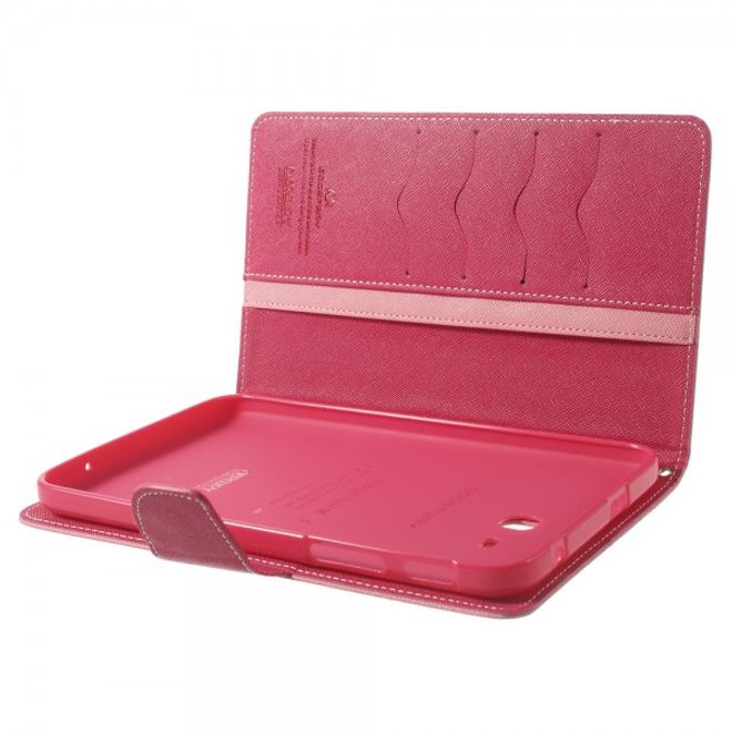 Goospery - Samsung Galaxy Tab 3 7.0 Lite Hülle - Tablet Bookcover - Fancy Diary Series - rosa/pink