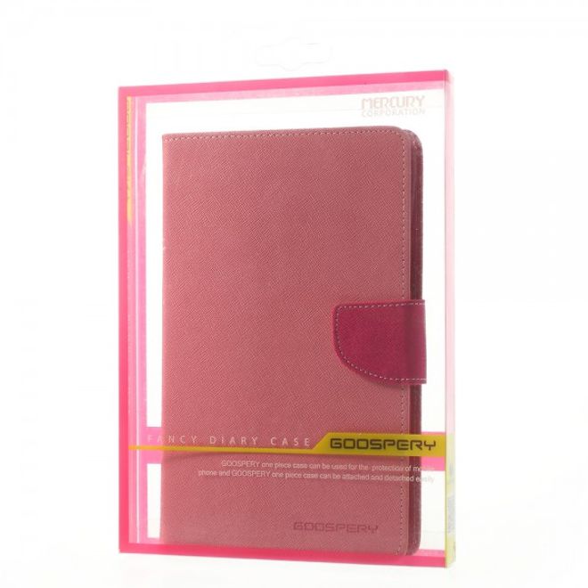 Goospery - Samsung Galaxy Tab 3 7.0 Lite Hülle - Tablet Bookcover - Fancy Diary Series - rosa/pink