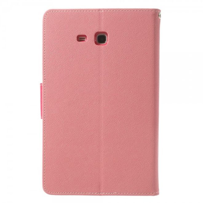 Goospery - Samsung Galaxy Tab 3 7.0 Lite Hülle - Tablet Bookcover - Fancy Diary Series - rosa/pink