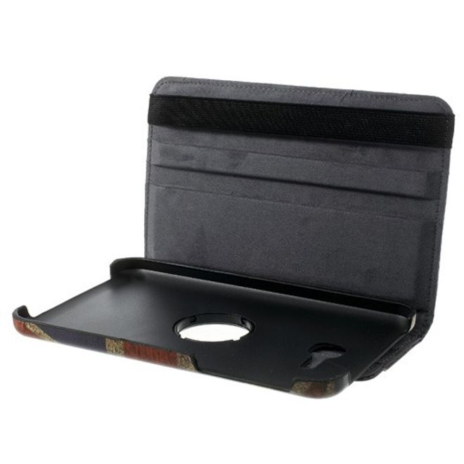 Samsung Galaxy Tab 3 7.0 Lite Leder Case mit Union Jack Flagge retro-style