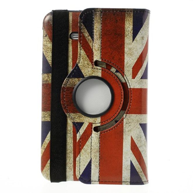 Samsung Galaxy Tab 3 7.0 Lite Leder Case mit Union Jack Flagge retro-style