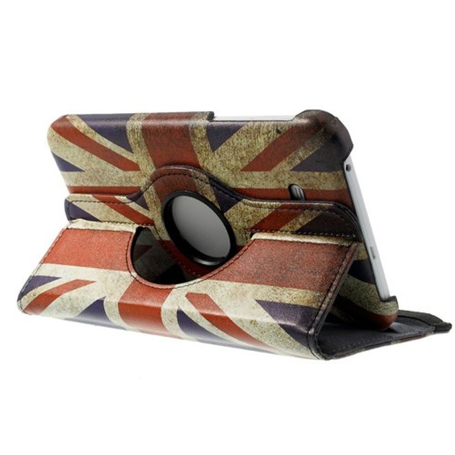 Samsung Galaxy Tab 3 7.0 Lite Leder Case mit Union Jack Flagge retro-style