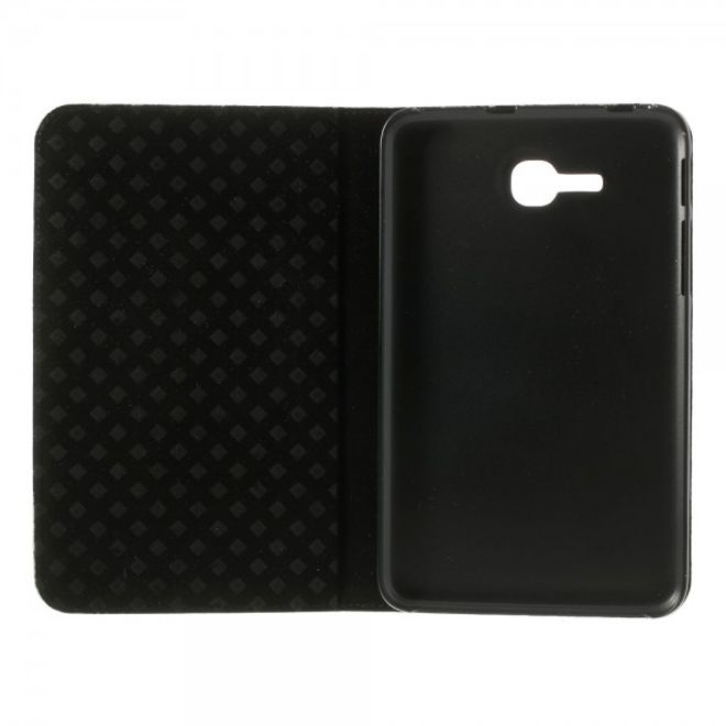 Samsung Galaxy Tab 3 7.0 Lite Leder Case mit Weltkarte - hellbraun