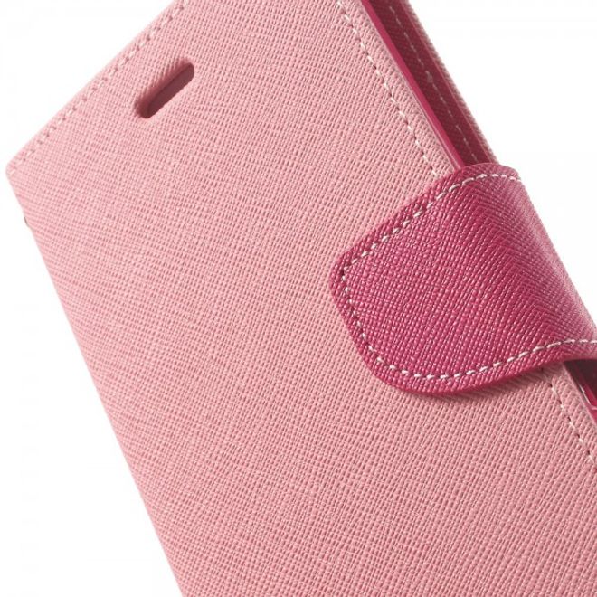 Goospery - Sony Xperia M2/M2 Dual Hülle - Handy Bookcover - Fancy Diary Series - rosa/pink
