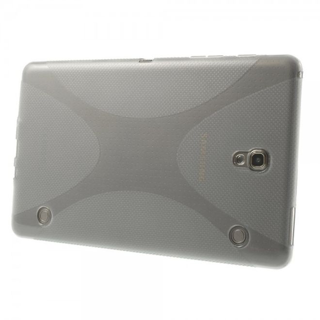 Samsung Galaxy Tab S 8.4 (T700/T701/T705) Elastisches Plastik Case X-Shape - grau