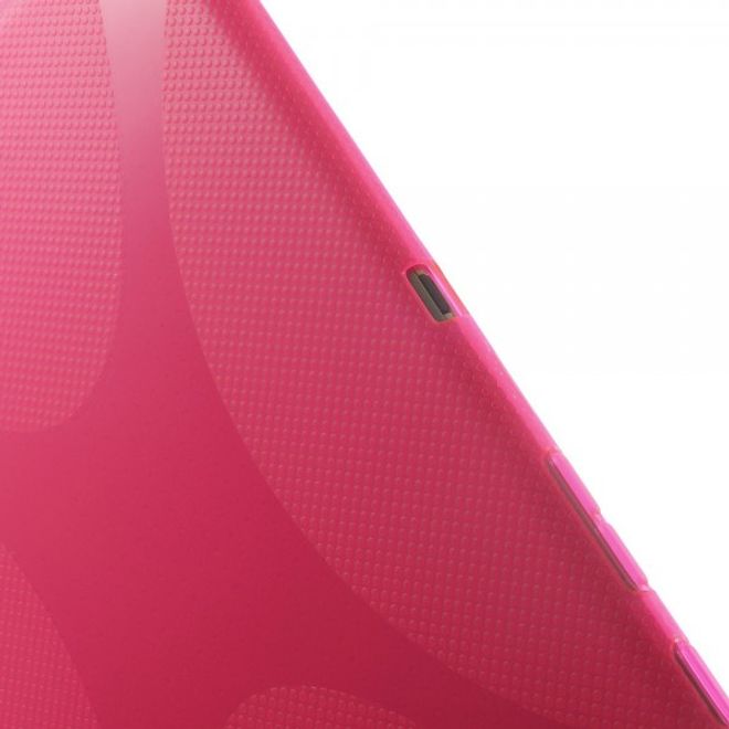 Samsung Galaxy Tab S 8.4 (T700/T701/T705) Elastisches Plastik Case X-Shape - rosa