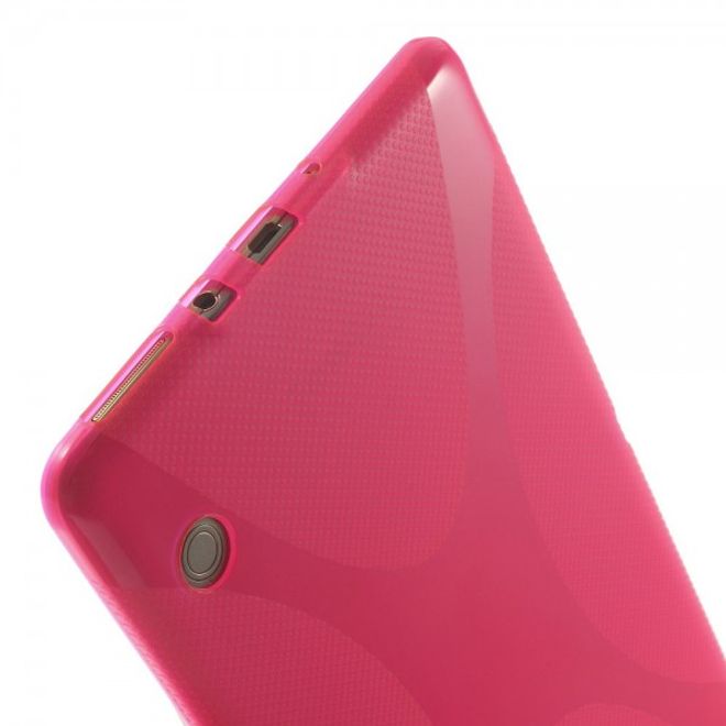 Samsung Galaxy Tab S 8.4 (T700/T701/T705) Elastisches Plastik Case X-Shape - rosa