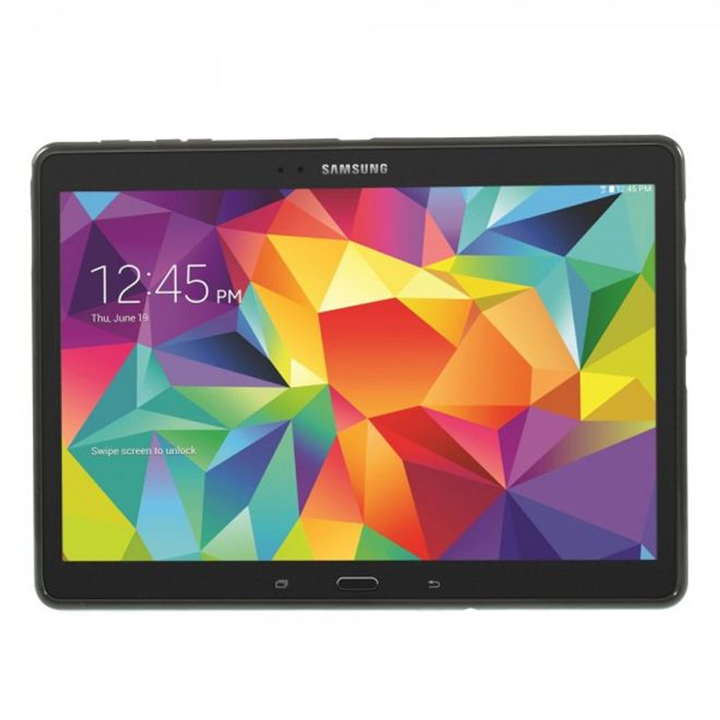 Samsung Galaxy Tab S 10.5 Elastisches Plastik Case X-Shape - schwarz