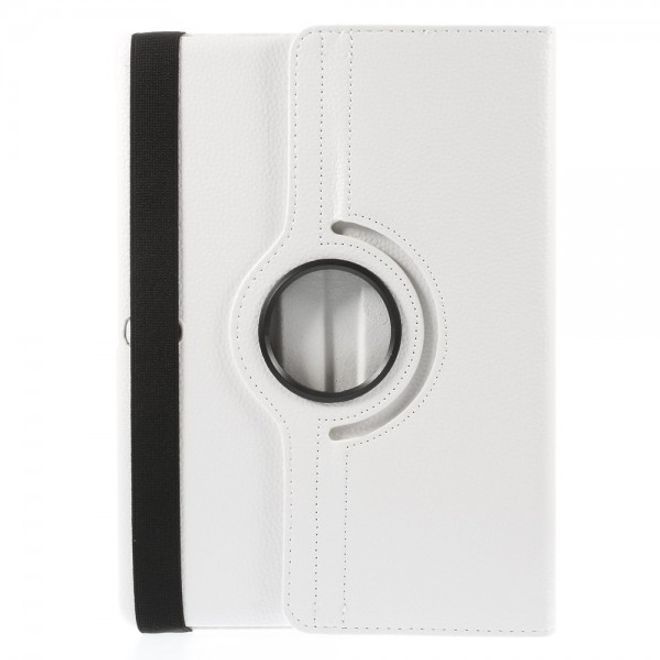 Samsung Galaxy Tab S 10.5 Hülle - 360° rotierbares Case aus Leder - weiss